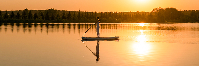 Собственное  озеро в центре поселка